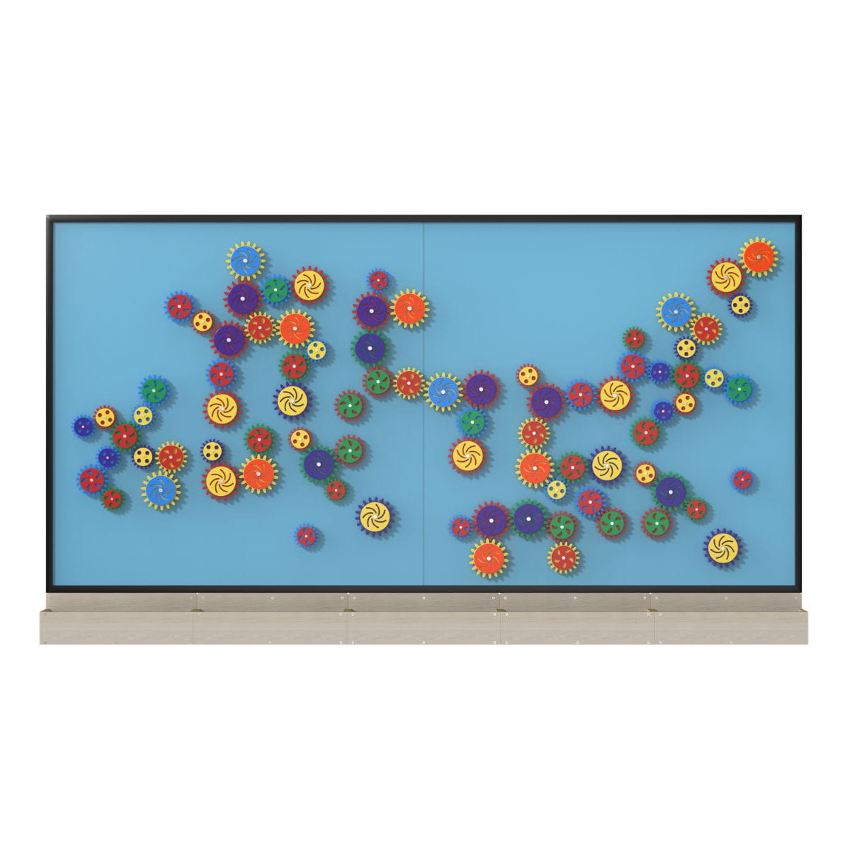 10x5 LiteZilla Sensory Gears Magnetic Wall in Light Blue