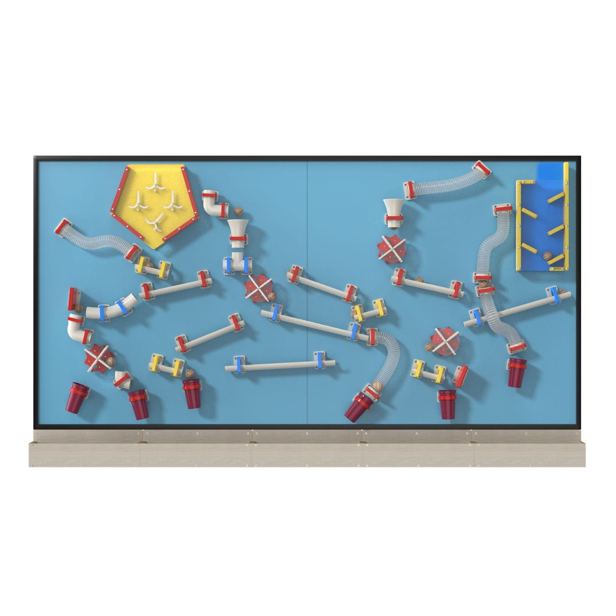 10x5 LiteZilla Kidnetics Course Constructor Magnetic Wall in Light Blue