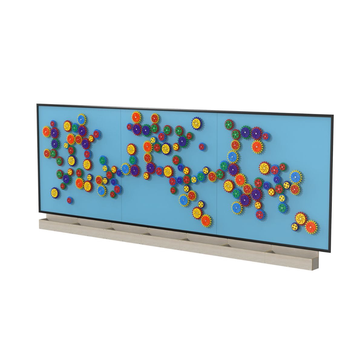 15x5 LiteZilla Sensory Gears Magnetic Wall in Light Blue