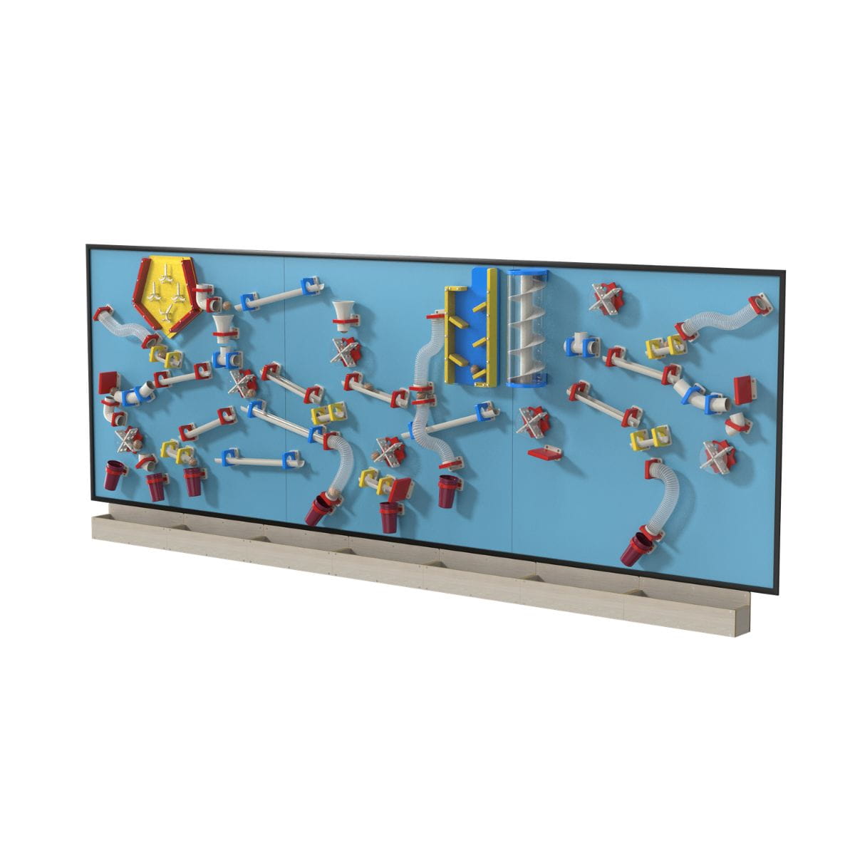 15x5 LiteZilla Kidnetics Course Constructor Magnetic Wall in Light Blue