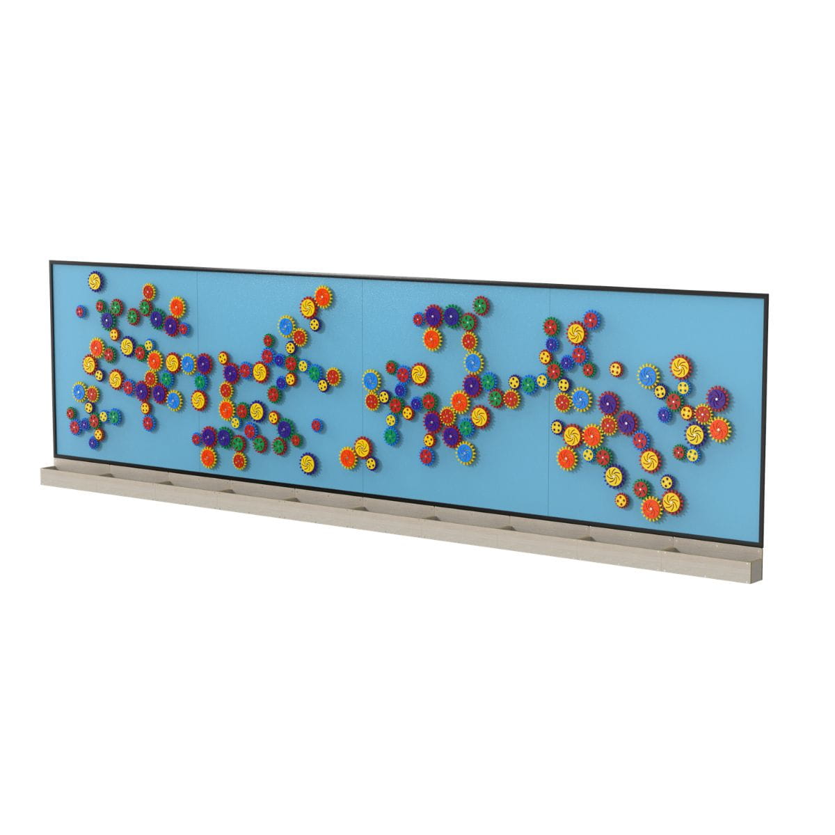 20x5 LiteZilla Sensory Gears Magnetic Wall in Light Blue