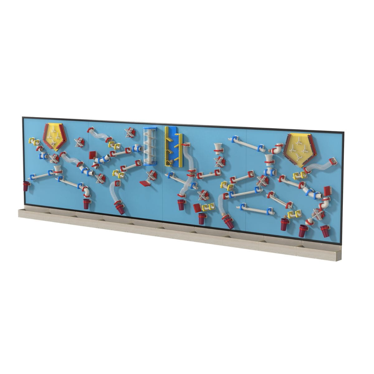 20x5 LiteZilla Kidnetics Course Constructor Magnetic Wall in Light Blue