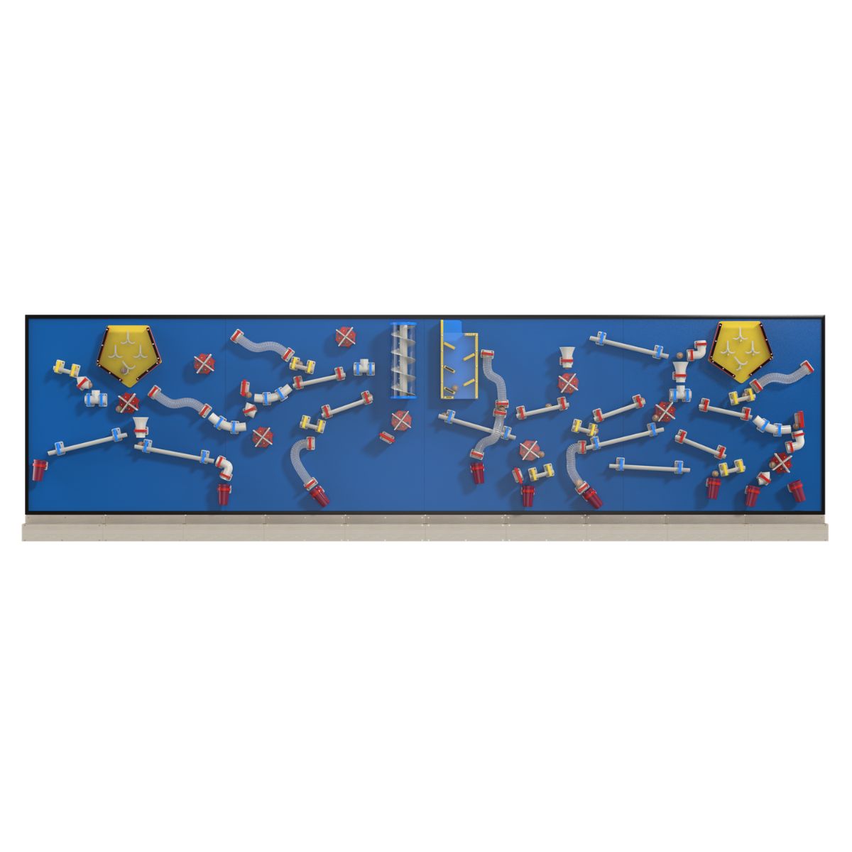 20x5 LiteZilla MagWiz Kidnetics Course Constructor Magnetic Wall in Blue