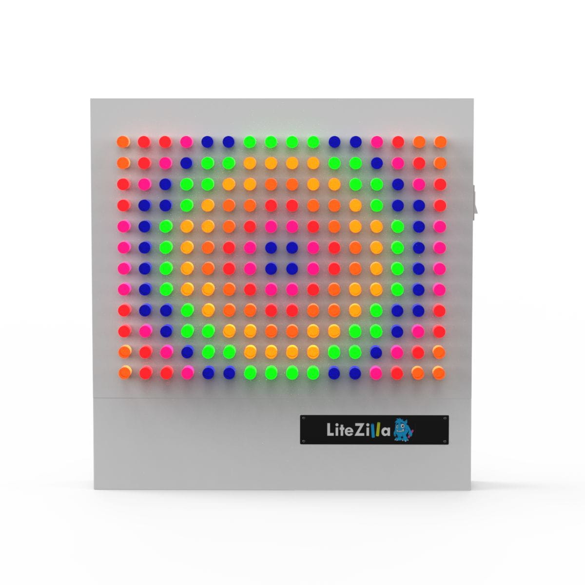 32"x32" LiteZilla Light Wall in White with circular design
