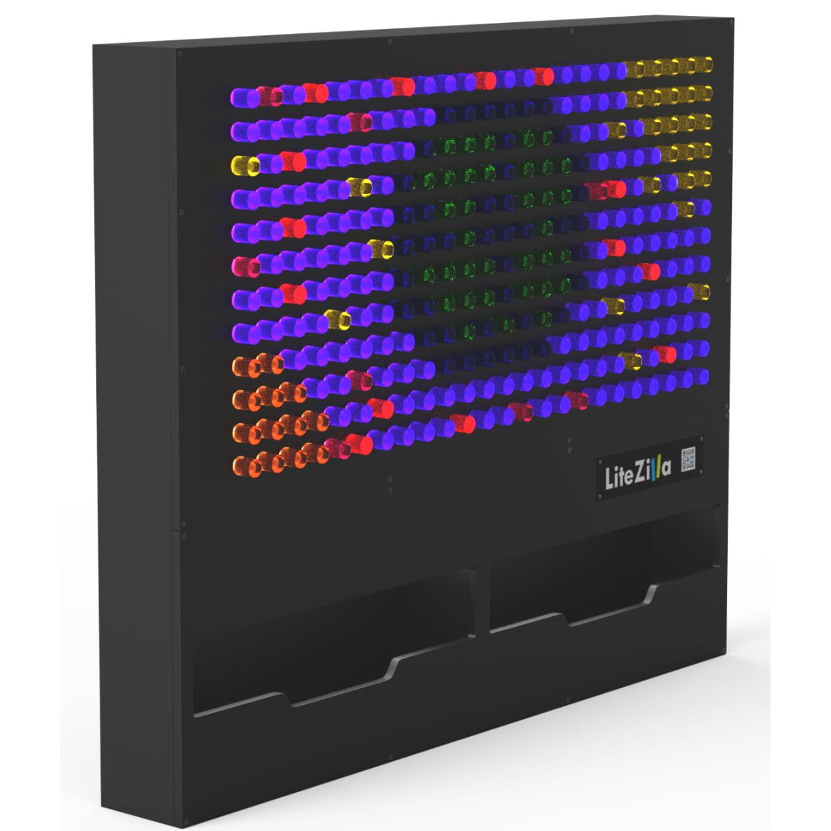46 inch by 38 inch LiteZilla Light Wall in Black