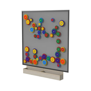 5x5 LiteZilla MagWiz Magnetic Wall Sensory Gears in Grey