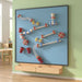 5x5 LiteZilla Kidnetics Course Constructor Magnetic Wall in Light Blue