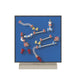 5x5 LiteZilla MagWiz Kidnetics Course Constructor Magnetic Wall in Blue