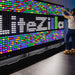 8x5 LiteZilla Giant Lite Brite Wall with lady making a design