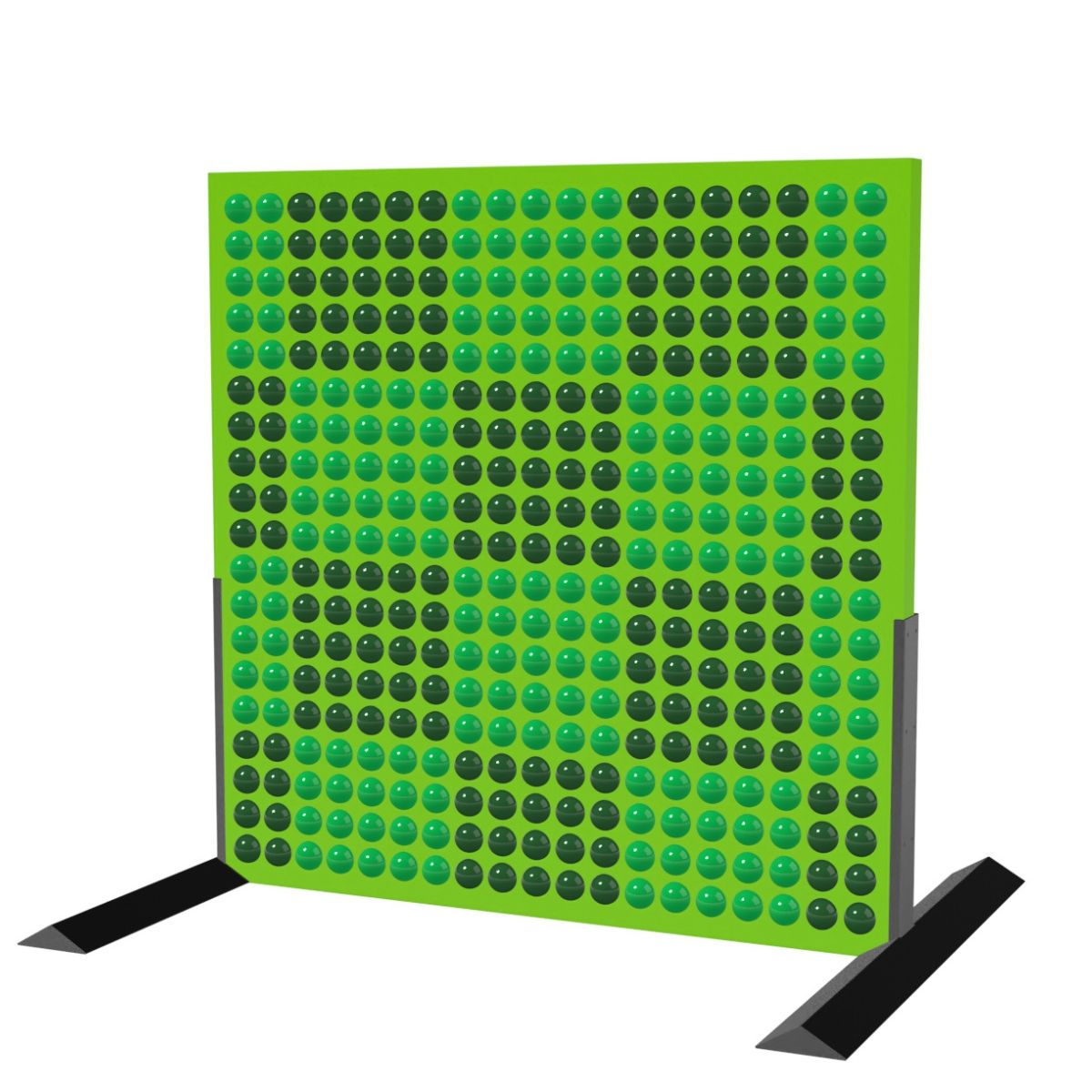 8x8 LiteZilla Spinfinity Wall Freestanding with Medium Spheres