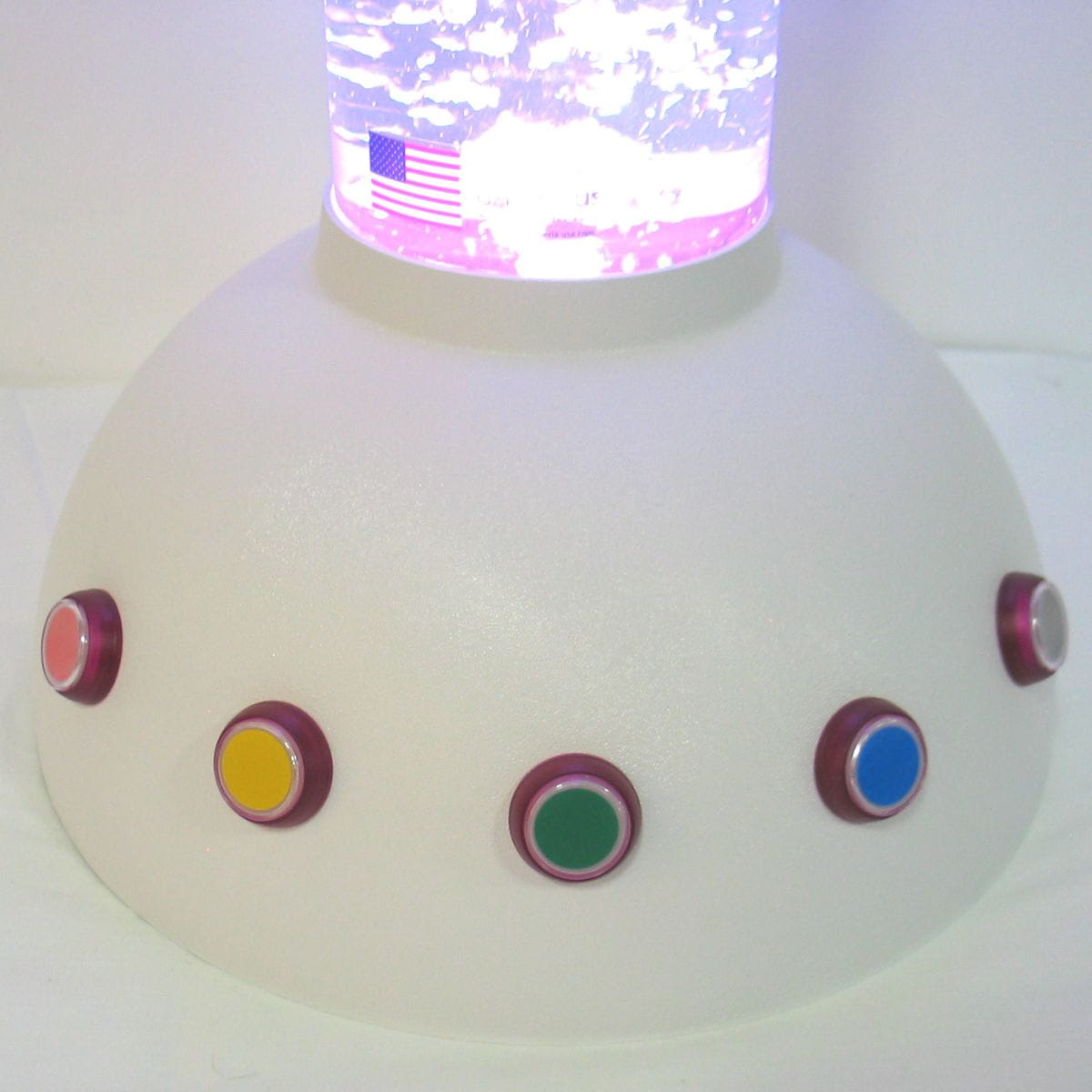 Base of Touch Sensitive LED Bubble Tube with different color button options
