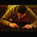 Calming Sensory Room Package with person on floor looking at fiber optic star carpet