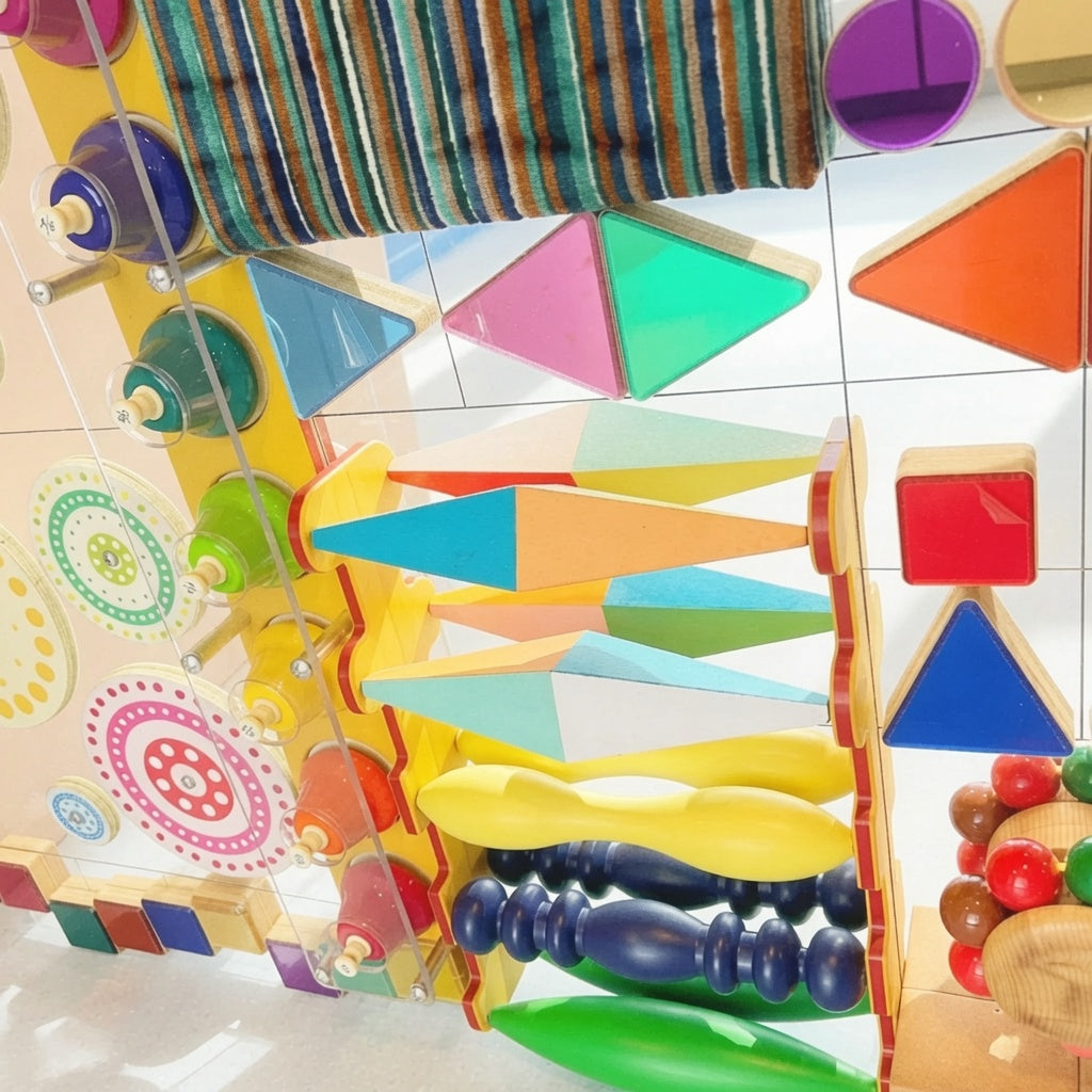 Close up View of Wonder Sensory Wall