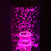 Closeup of Vecta Budii Mobile Sensory Cart bubble tube in pink