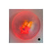 Closeup of Wall Mounted Sound Light Dome with red, yellow and orange colors