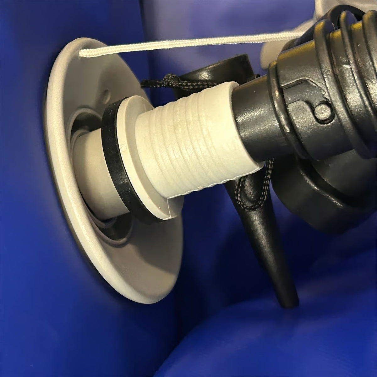 Closeup of air valve on Sensory Fitness Wheel
