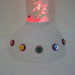 Closeup of base with five color options on Touch Sensitive LED Bubble Tube