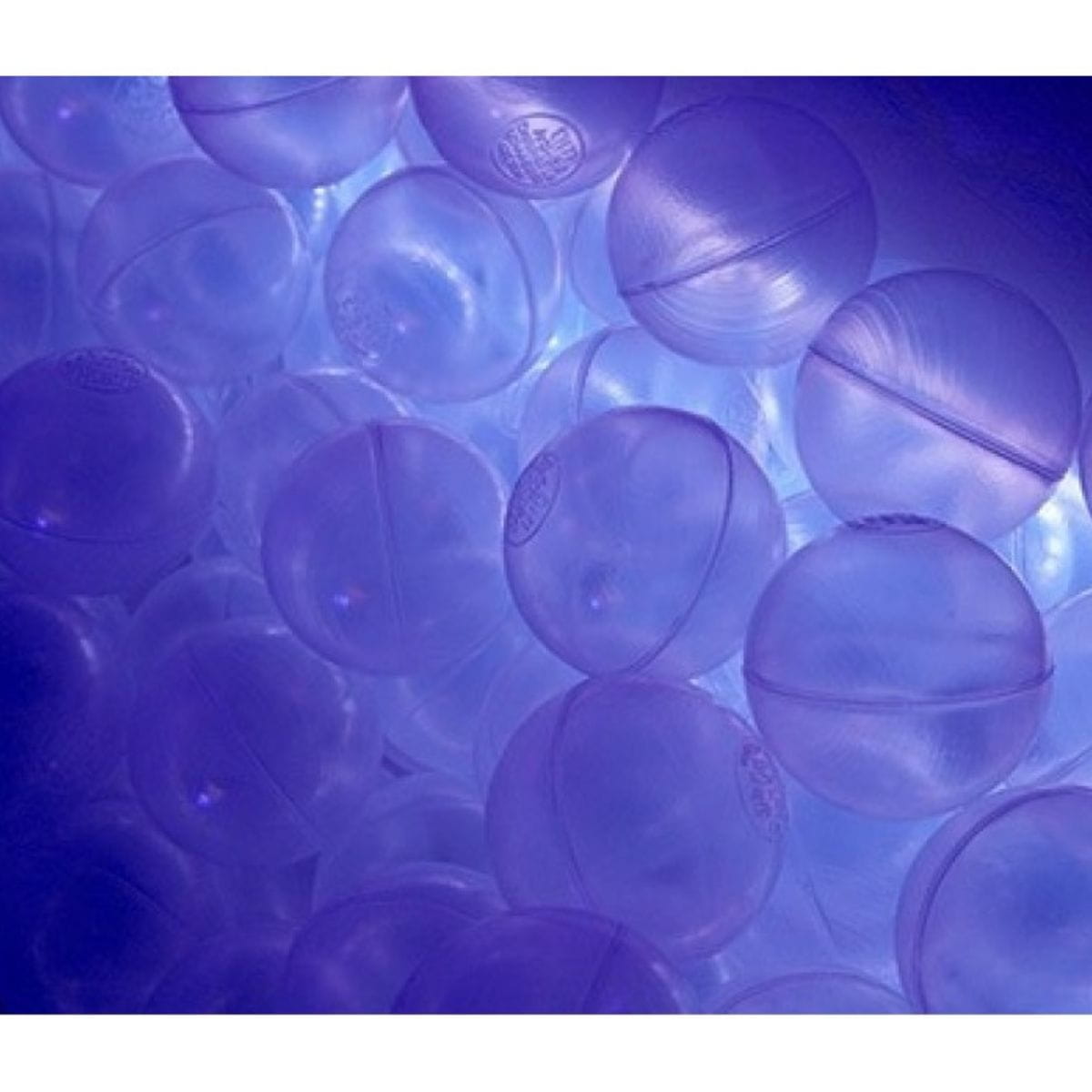 Closeup of the led balls in the Experia USA Interactive LED Sensory Ball Pool