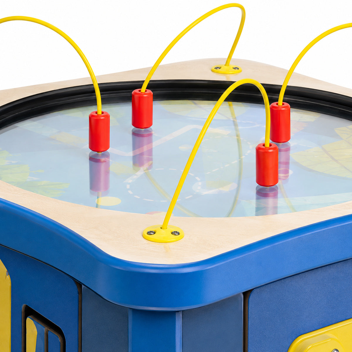 Closeup of the top of Kids Seascape Activity Island Play Cube