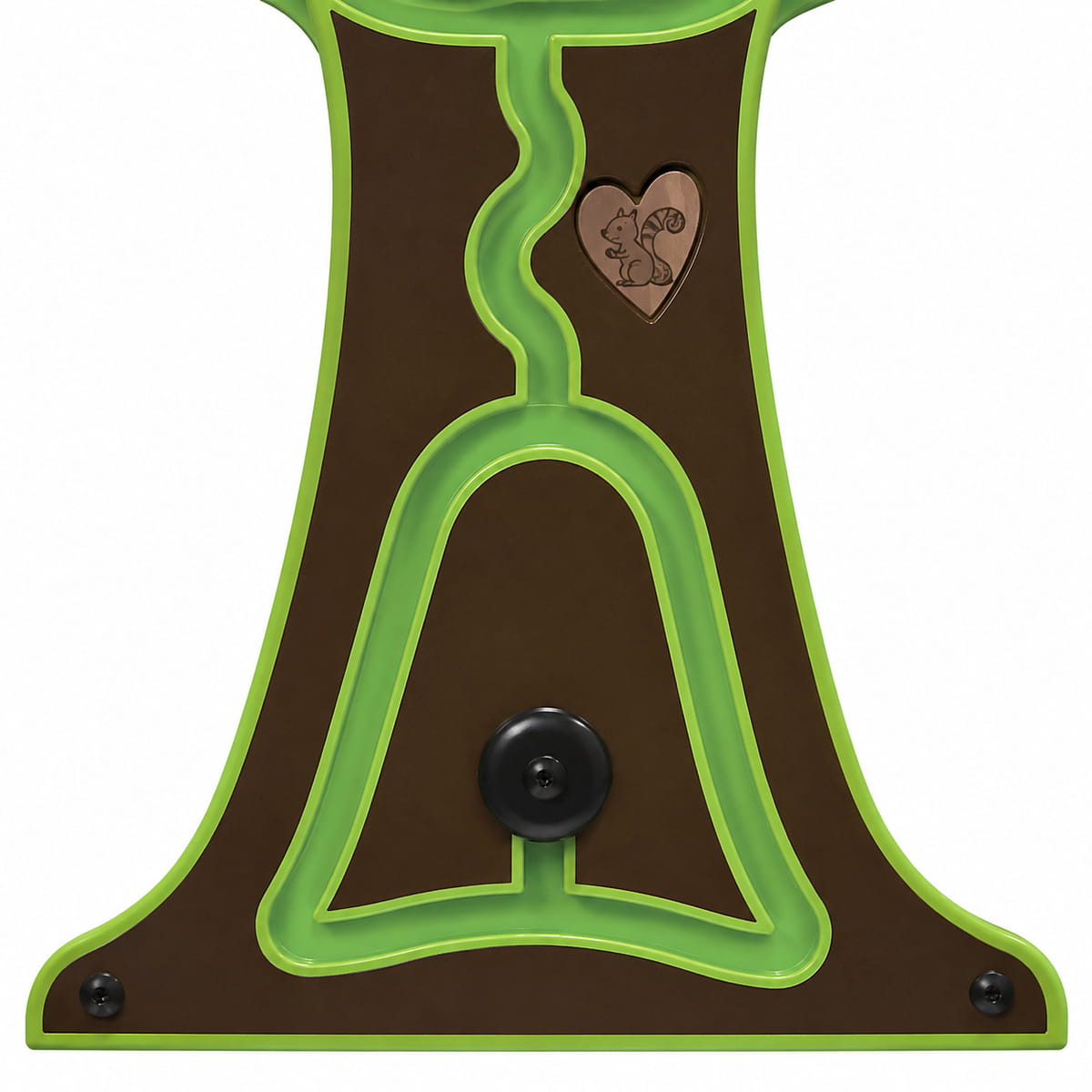 Closeup of the tree trunk on the Alphabet Tree Sensory Wall Panel