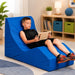 Corner Sensory Room Package Relaxer Chair with kid sitting in it reading