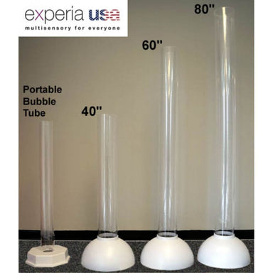 Different sizes of the Experia USA Calming LED Bubble Tube for Sensnor in 40" 60" 80"