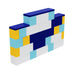 EverBlock Modular Building Blocks wall built from the 50 Piece Small Starter Set