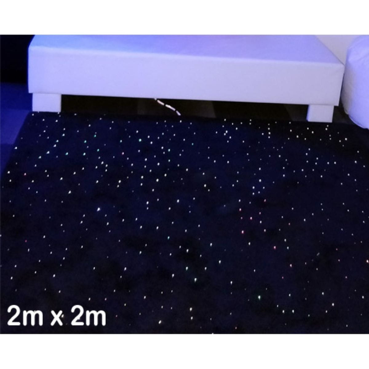 Experia USA LED Fiber Optic Star Carpet 2m x 2m size 