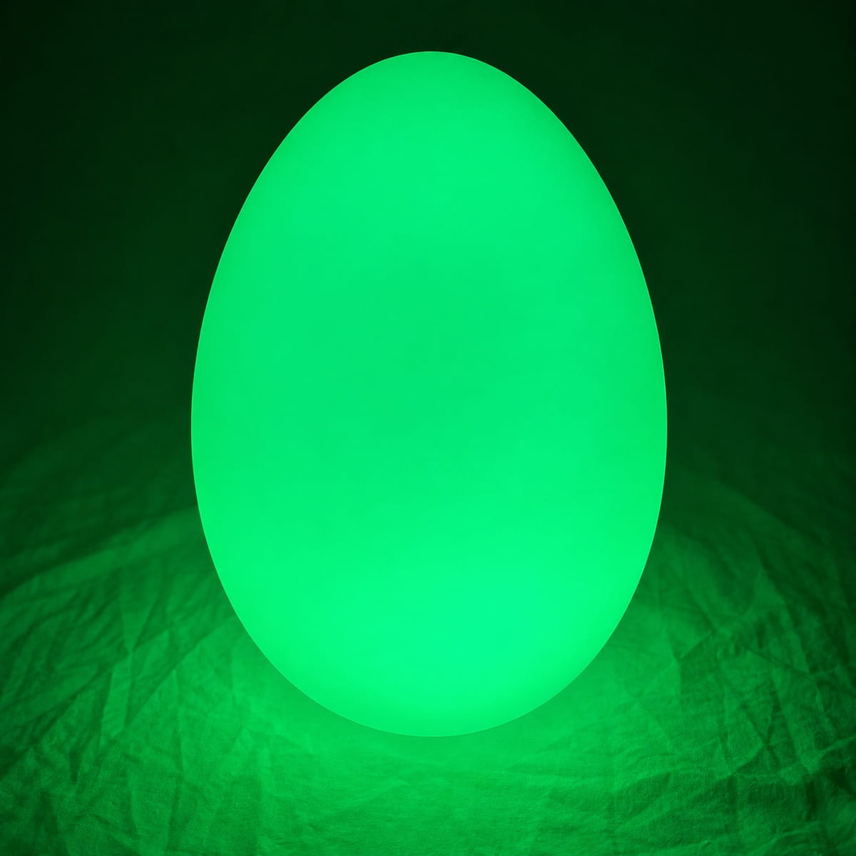 Glowing Green LED Mood Light Shape Egg