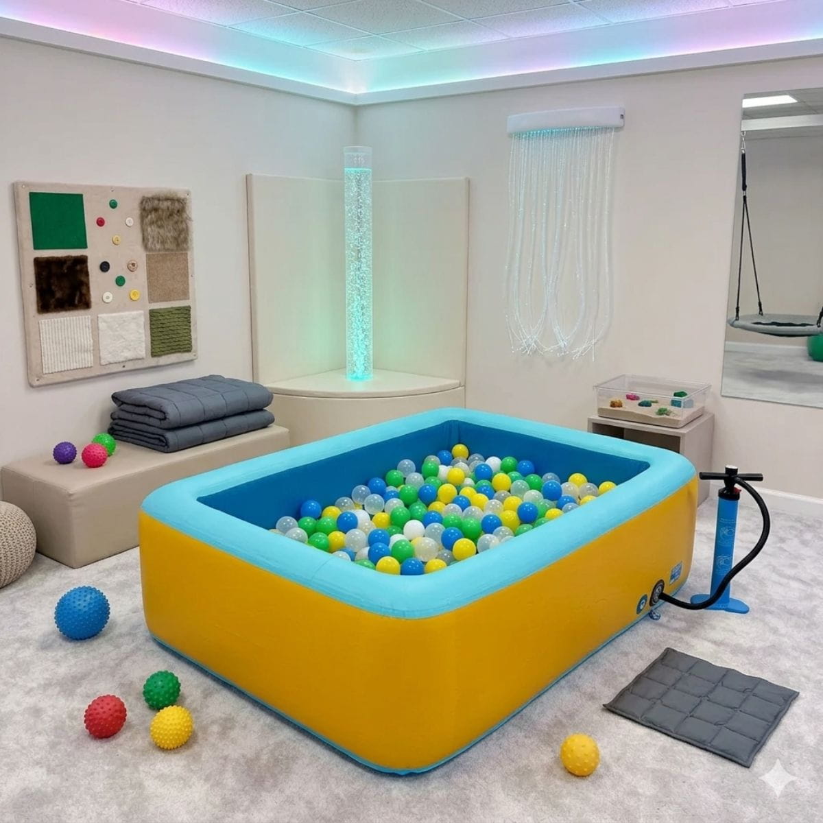 Heavy Duty Inflatable Sensory Ball Pit in Sensory Room