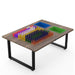 IllumiTable Light Bright Table in Walnut Veneer