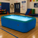 Illuminated Inflatable Ball Pit in school gym ready for kids to play in it