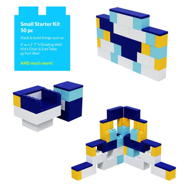 Information and designs to make from EverBlock Modular Building Blocks 50 piece Small Starter Kit