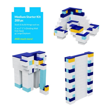 Information and designs to make from EverBlock Modular Building Blocks — Medium Starter Kit