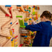 Kids playing multiple games on the LiteZilla Kidworx Interactive Game Board