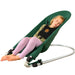 Kid sleeping in a green Sensory Bouncy Chair