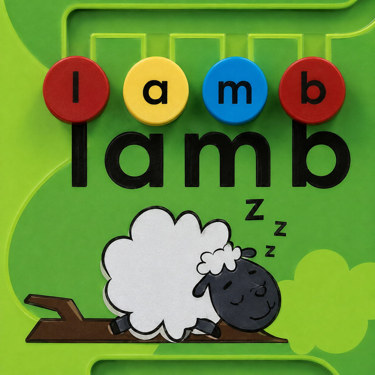 Lamb section of the Alphabet Tree Wall Activity