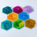 Large Hexagon Liquid Sensory Floor Tiles in a pattern