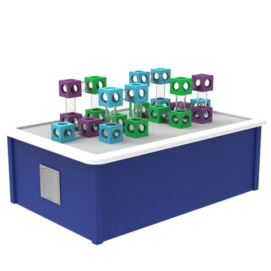 LiteZilla Aerocube Air-Powered Constructor Table in Blue