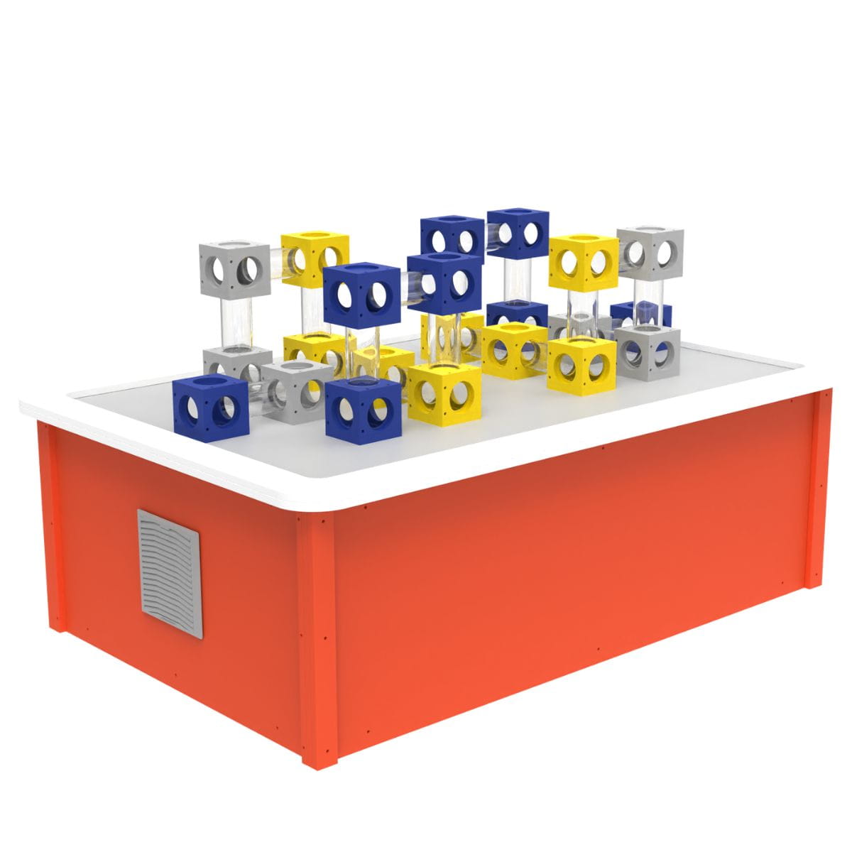 LiteZilla Aerocube Air-Powered Constructor Table in Orange