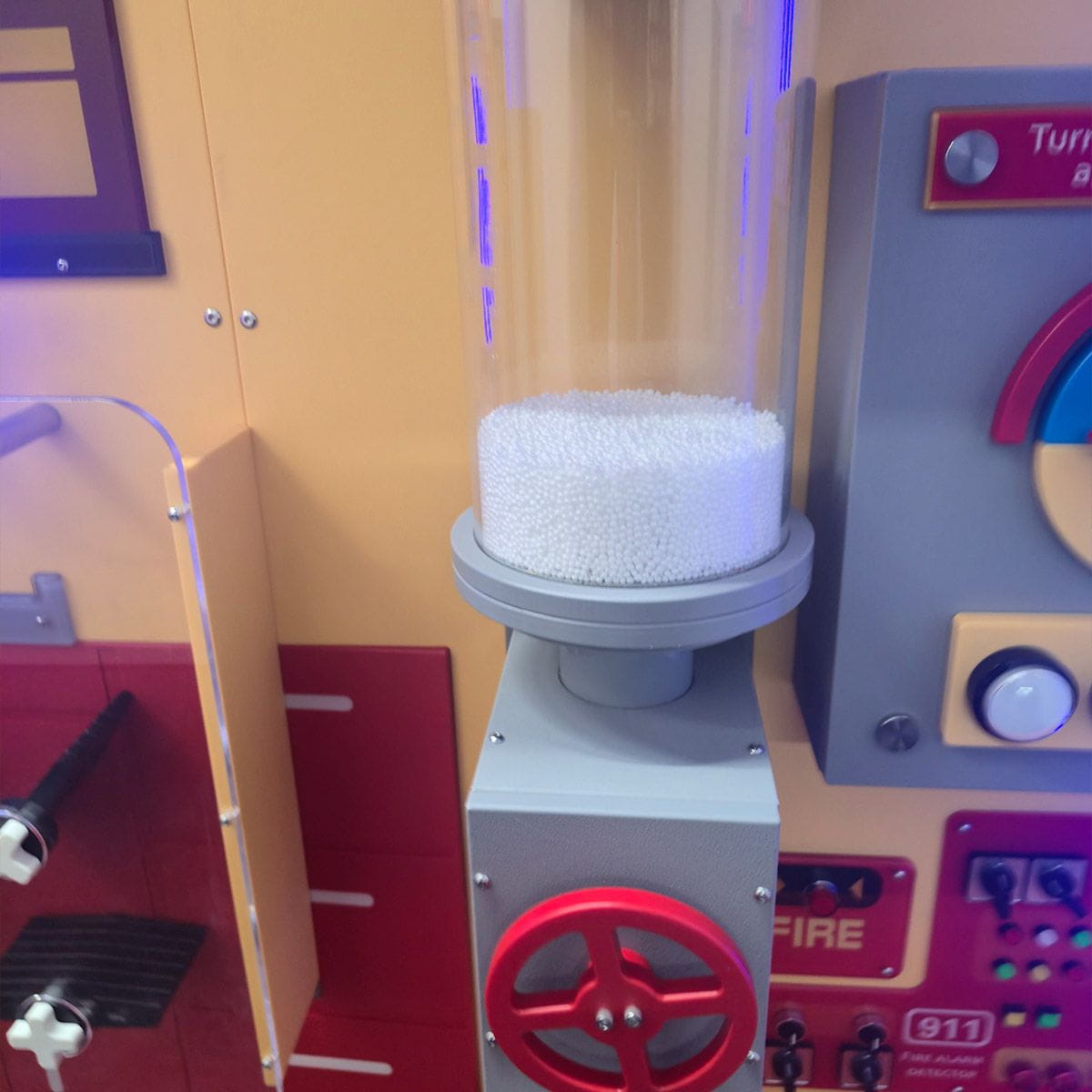 LiteZilla Hurricane Sensory Tube ready to be turned on