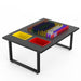 LiteZilla IllumiTable Tabletop View with red and yellow bins and LitePins