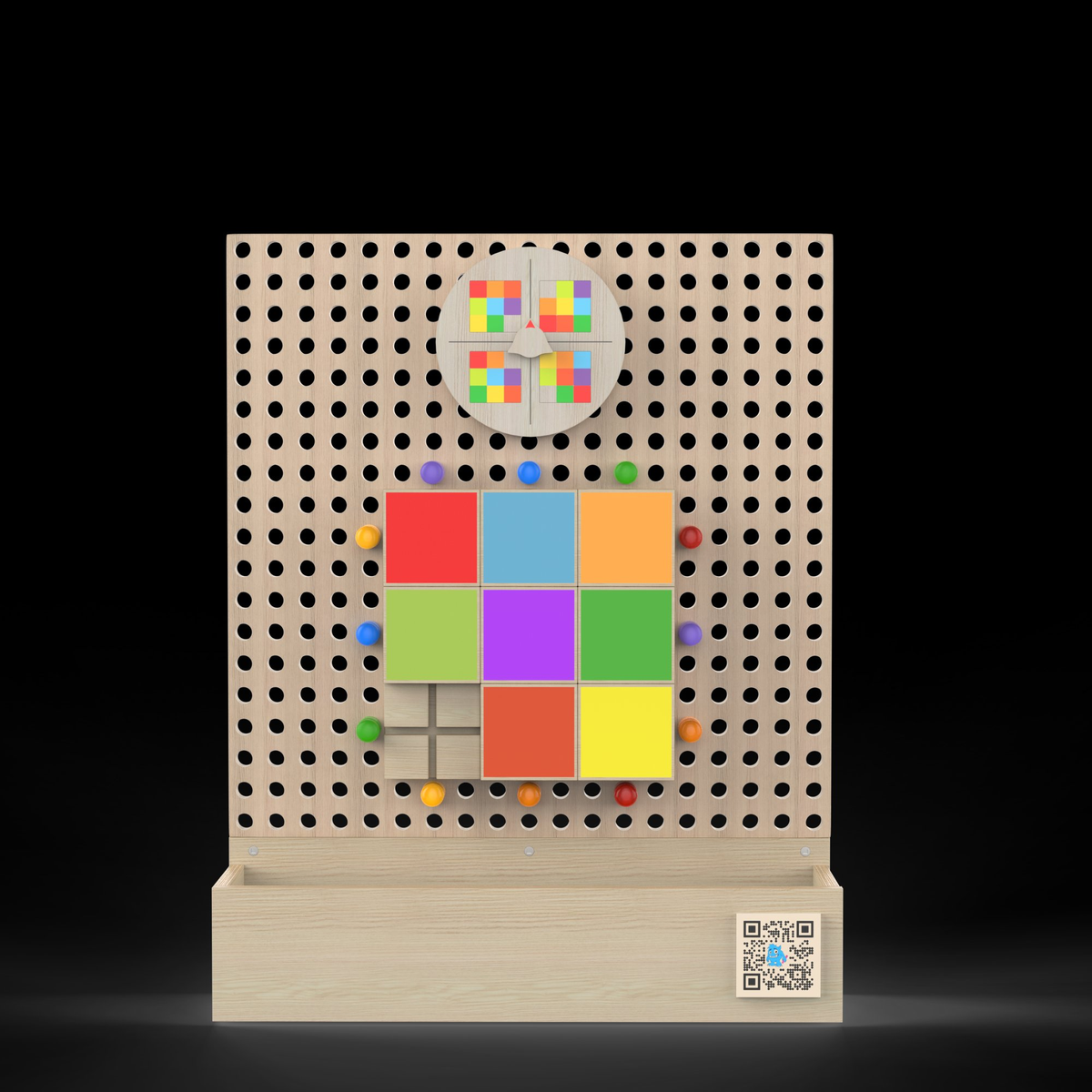 LiteZilla Kidworx Interactive Games Small Game Kit — Grid Glider Tile Challenge