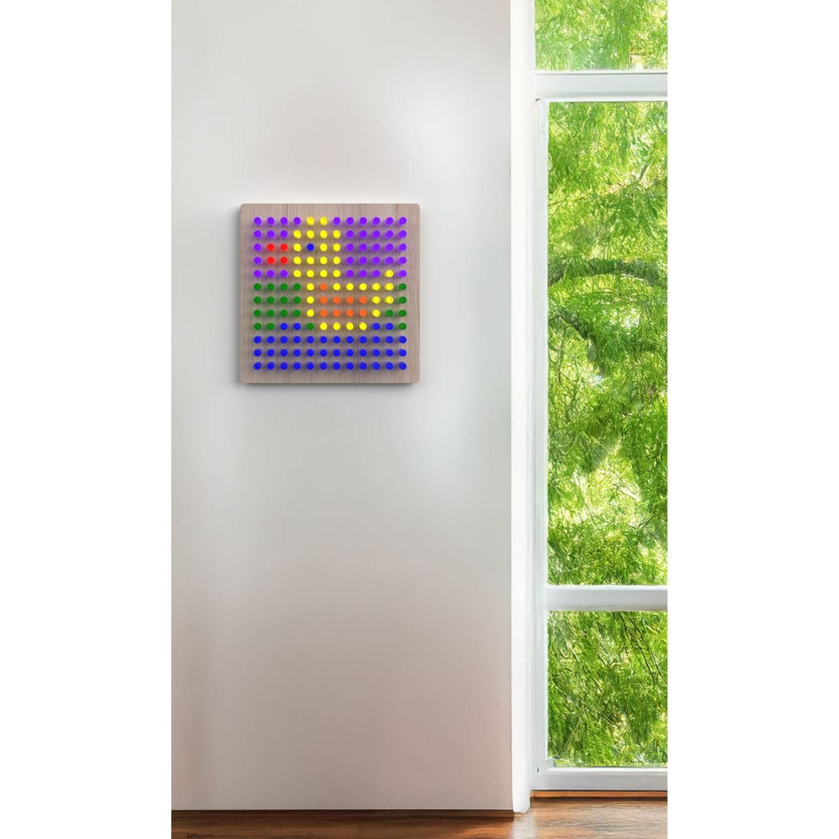 LiteZilla Mini Light Wall with Duck Design On Wall in Light Wood 