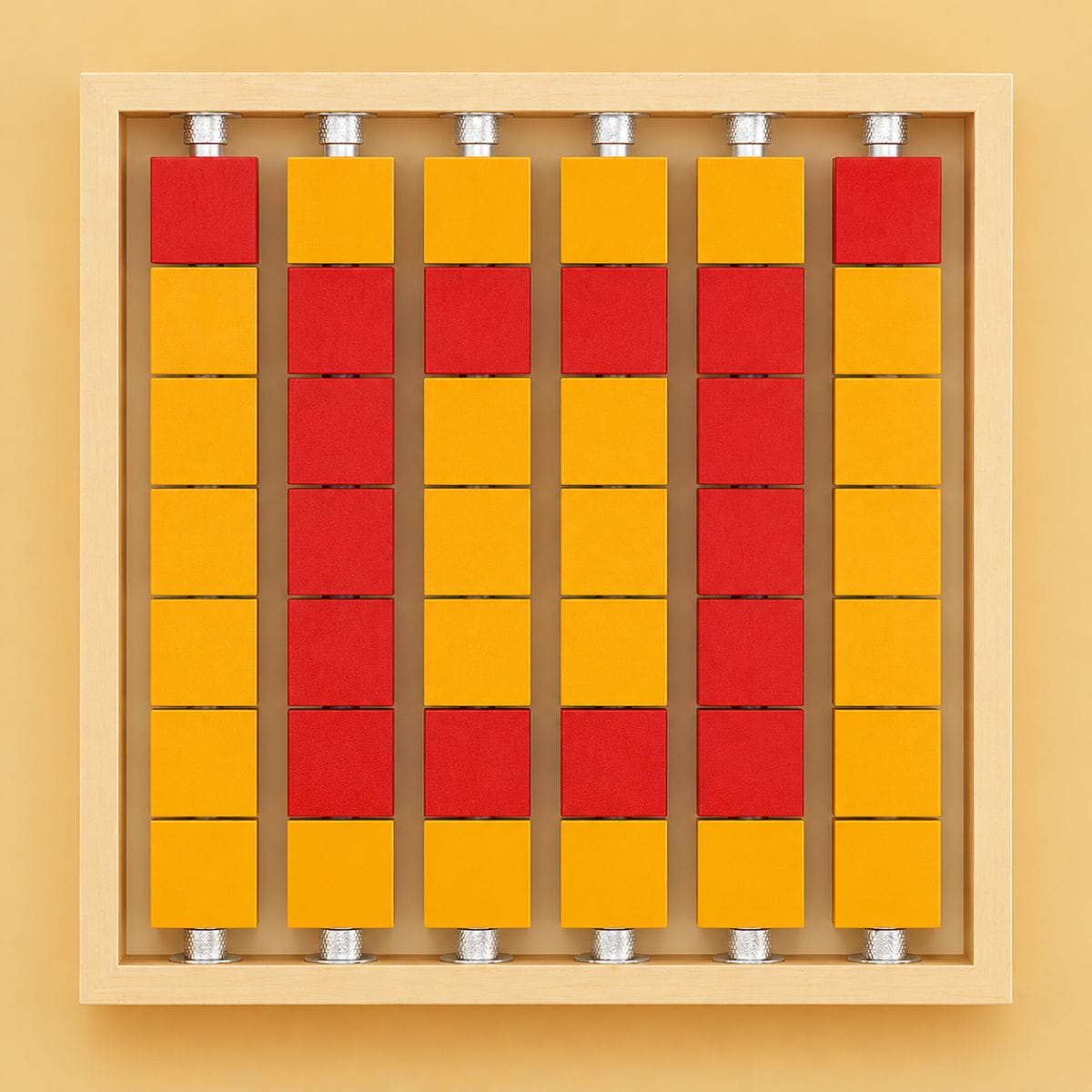 LiteZilla Mosaico Interactive Wall with Large Yellow and Red Squares