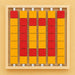 LiteZilla Mosaico Interactive Wall with Large Yellow and Red Squares