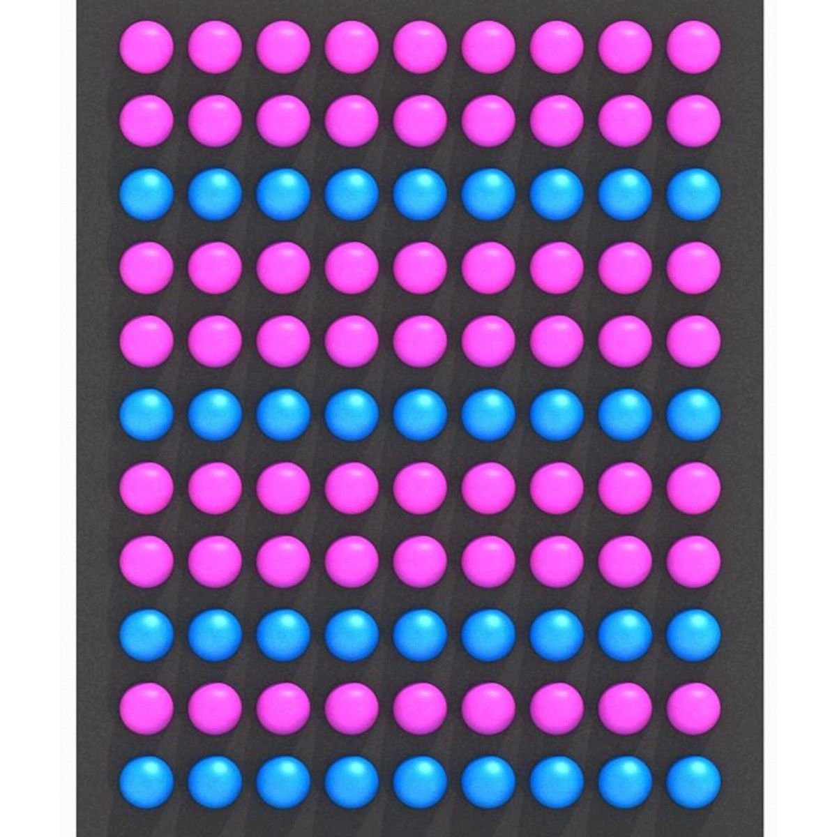 LiteZilla Spinfinity Wall with Pink and Blue ball colors