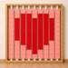 LiteZilla Mosaico Interactive Wall with heart shaped design in pink and red squares