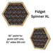 LiteZilla Multi-Sensory Hexagon Panel Fidget Spinner XL