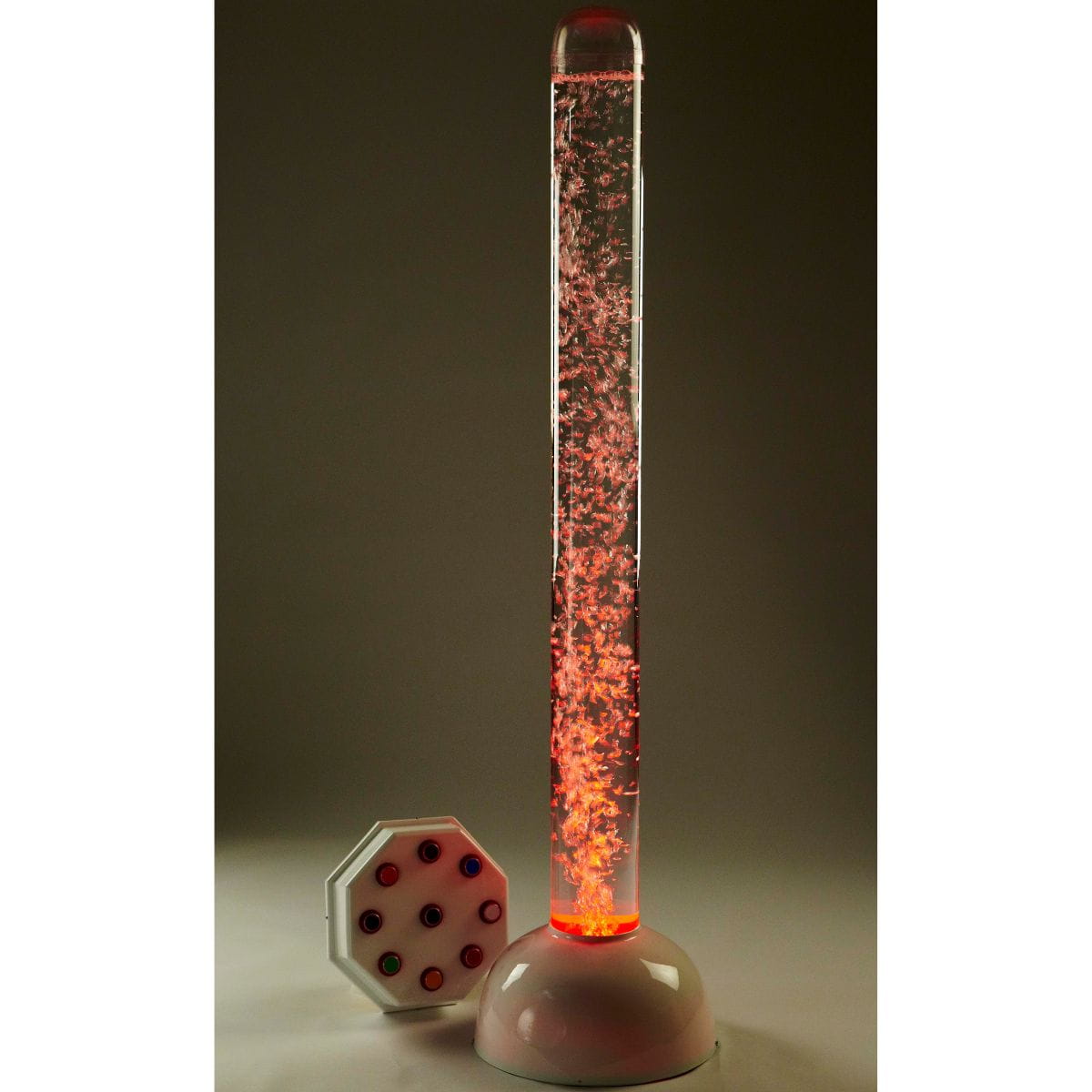 Orange color picked on the Experia Superactive Bubble Tube with Wireless Controller next to the base